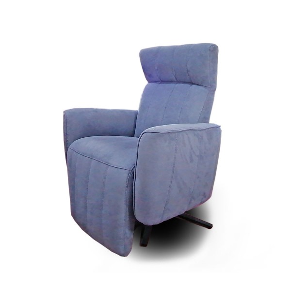 Quinn Swivel Chair LA (Large Arm) Blue